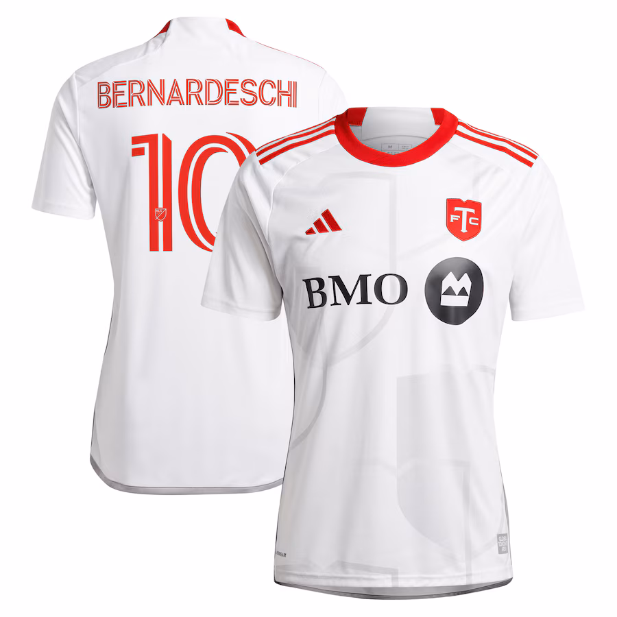 Men's Toronto FC Federico Bernardeschi adidas White 2024 GTA Kit Replica Player Jersey - ujerseystore