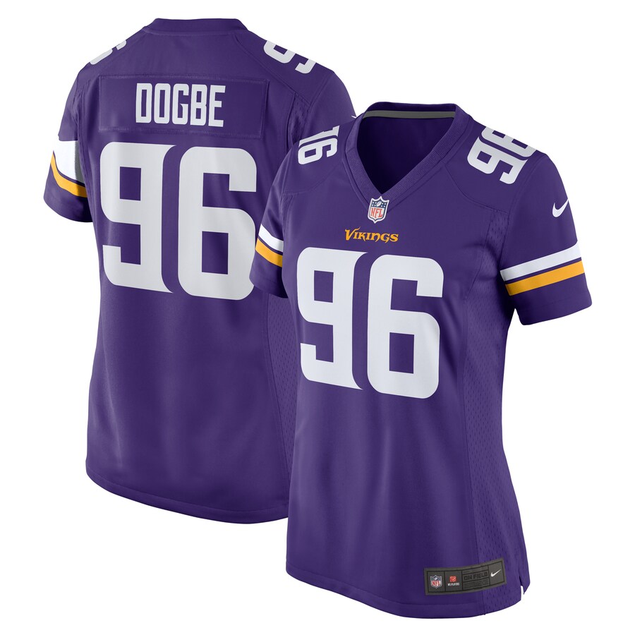 Women's Minnesota Vikings Michael Dogbe Nike  Purple Team Game Jersey - ujerseystore