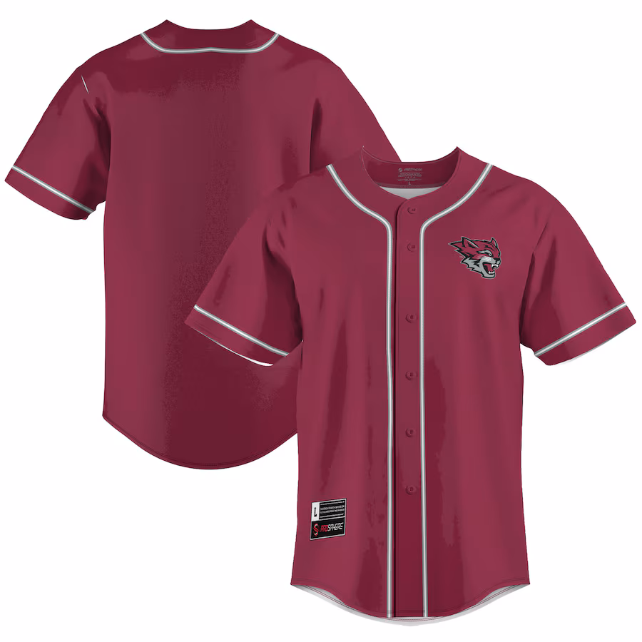 Men's GameDay Greats  Cardinal Cal State Chico Wildcats  Lightweight Baseball Jersey - ujerseystore