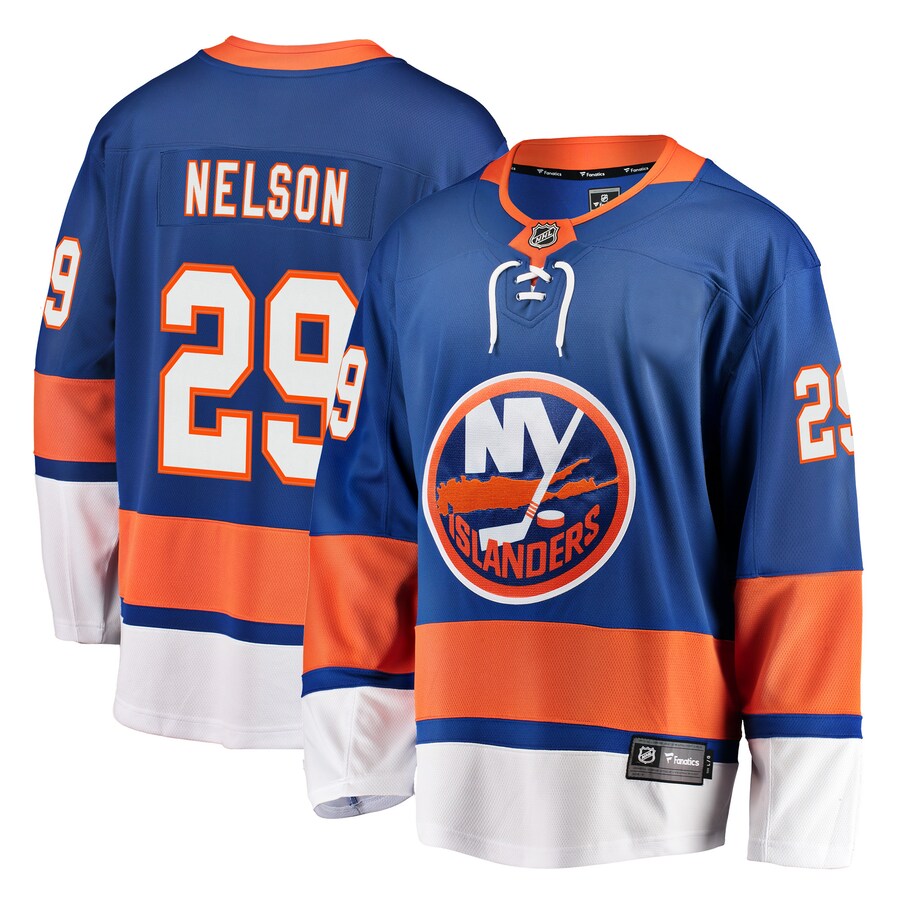 Men's New York Islanders Brock Nelson Fanatics Branded Royal Breakaway Player Jersey - ujerseystore