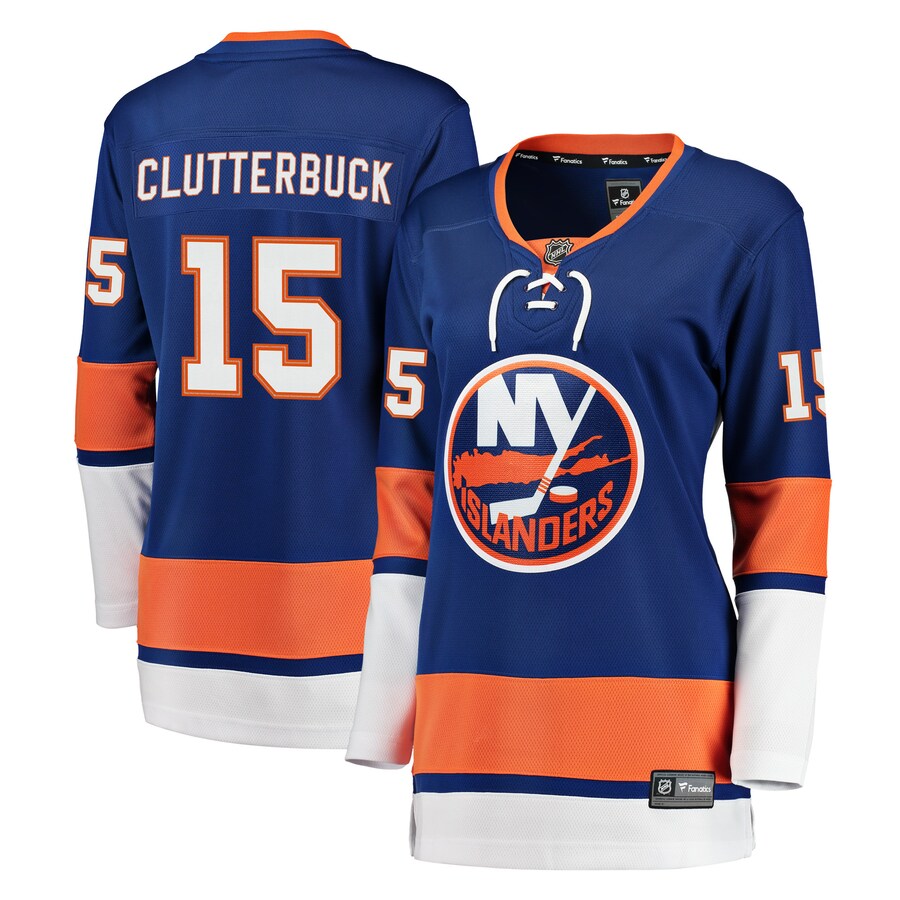 Women's New York Islanders Cal Clutterbuck Fanatics Branded Royal Breakaway Player Jersey - ujerseystore