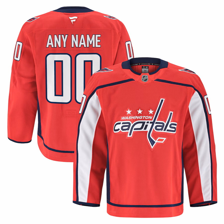 Men's Washington Capitals Fanatics Red Home Authentic Pro Custom Jersey - ujerseystore