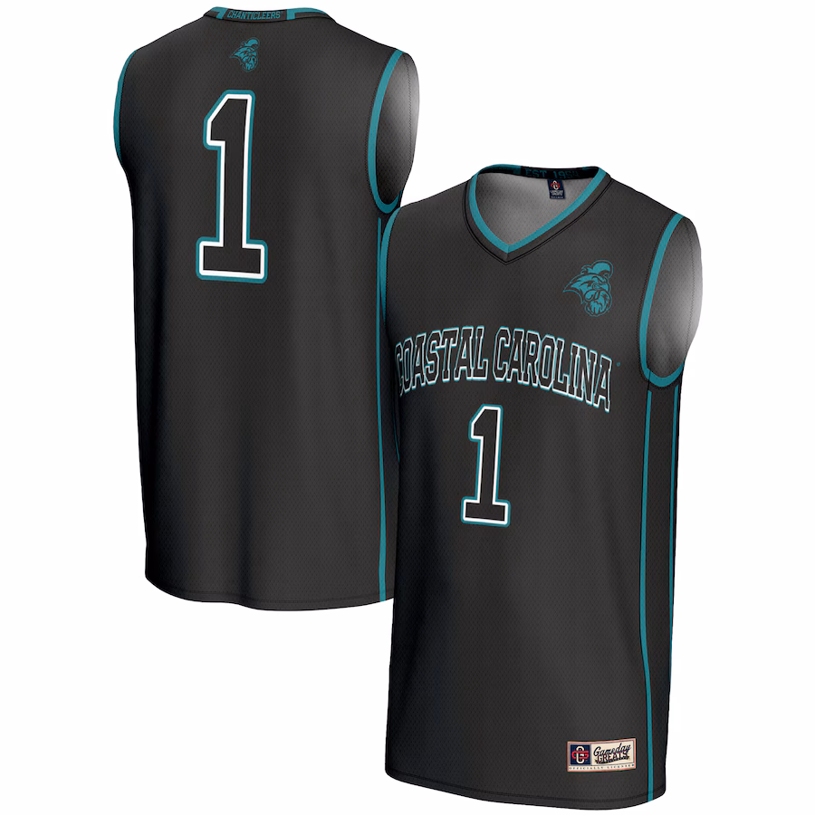 Unisex GameDay Greats #1 Black Coastal Carolina Chanticleers Lightweight Basketball Jersey - ujerseystore