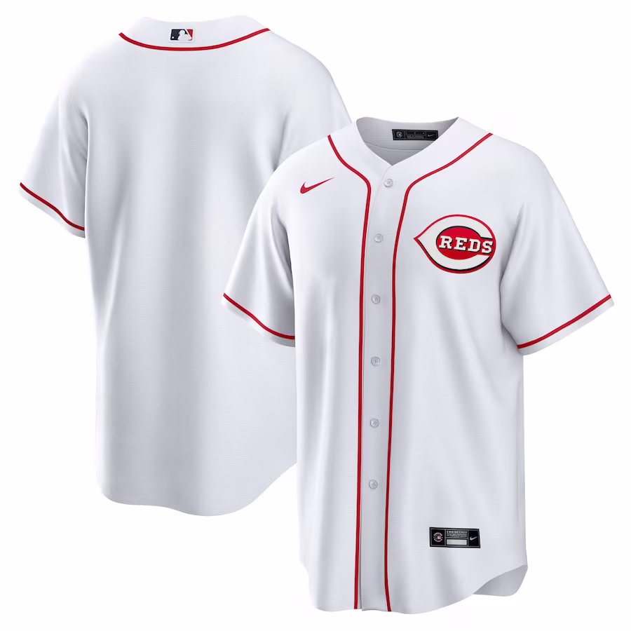 Men's Cincinnati Reds Nike White Home Blank Replica Jersey - ujerseystore