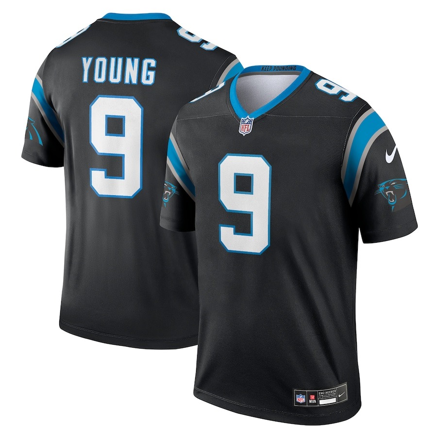 Men's Carolina Panthers Bryce Young Nike Black  Legend Jersey - ujerseystore
