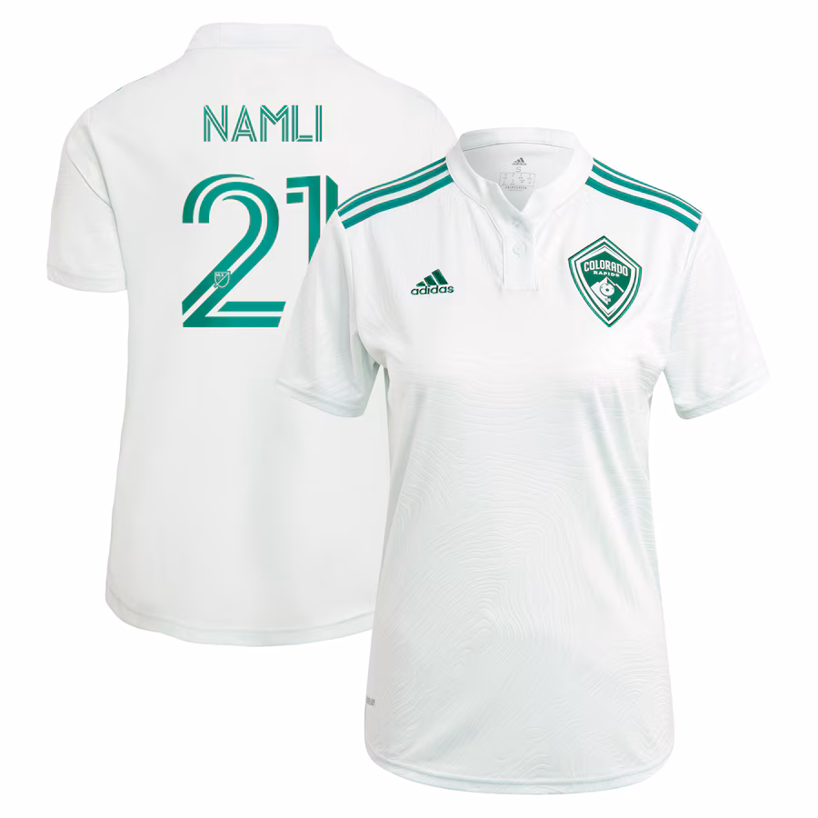 Women's Colorado Rapids Younes Namli adidas Green 2021 Class Five Replica Player Jersey - ujerseystore