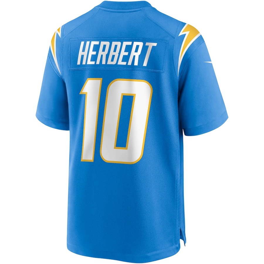 Men's Los Angeles Chargers Justin Herbert Nike Powder Blue Player Game Jersey - ujerseystore