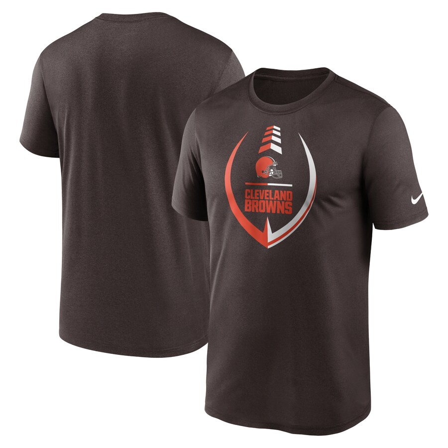 Men's Cleveland Browns Nike Brown Icon Legend Performance T-Shirt - ujerseystore