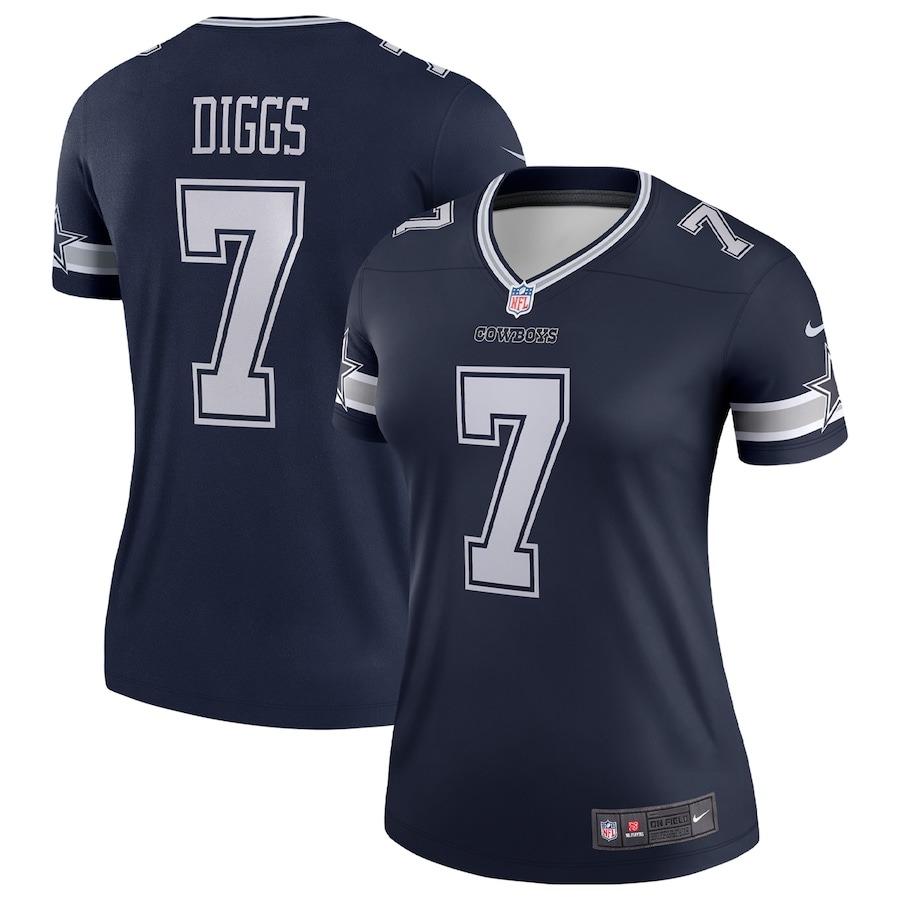 Women's Dallas Cowboys Trevon Diggs Nike Navy Legend Jersey - ujerseystore