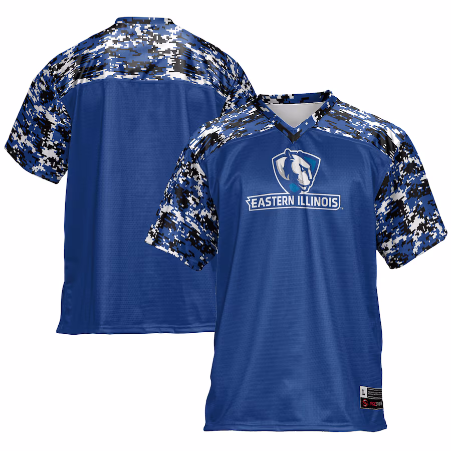 Men's GameDay Greats Blue Eastern Illinois Panthers Football Jersey - ujerseystore