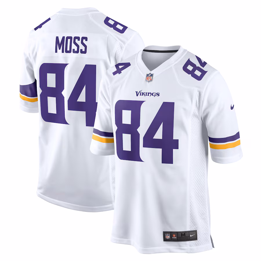 Men's Minnesota Vikings Randy Moss Nike White Retired Player Game Jersey - ujerseystore