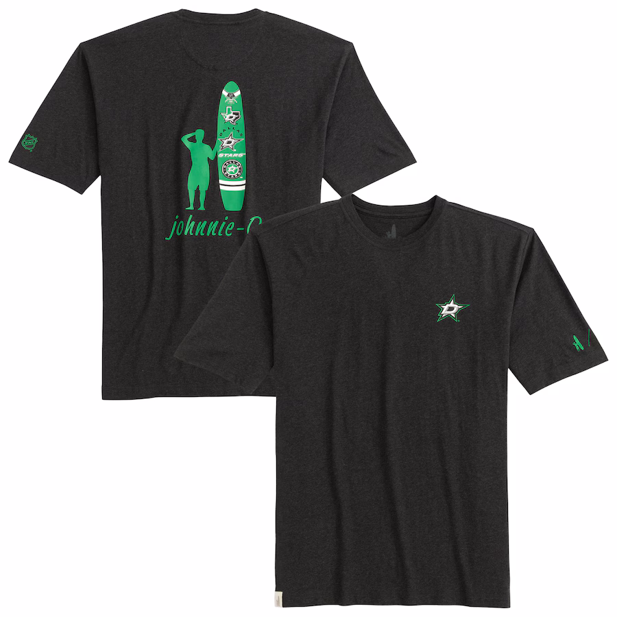 Men's Dallas Stars johnnie-O Charcoal Heathered Spencer T-Shirt - ujerseystore