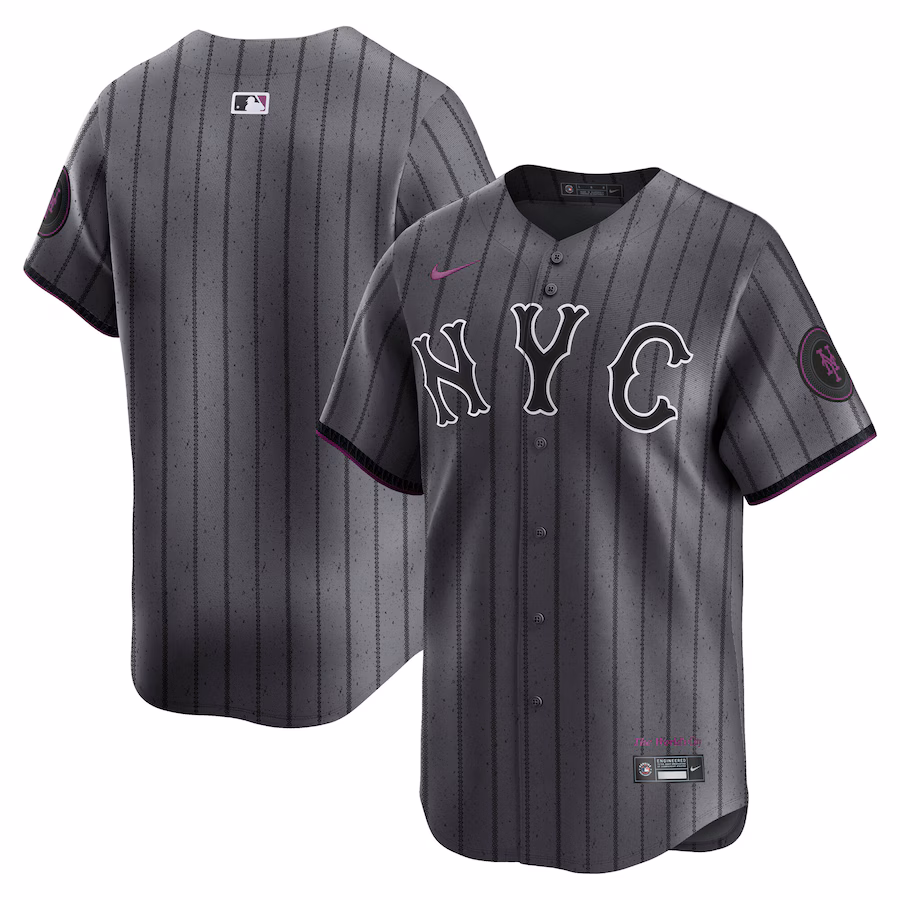Men's New York Mets Nike Gray City Connect Limited Jersey - ujerseystore