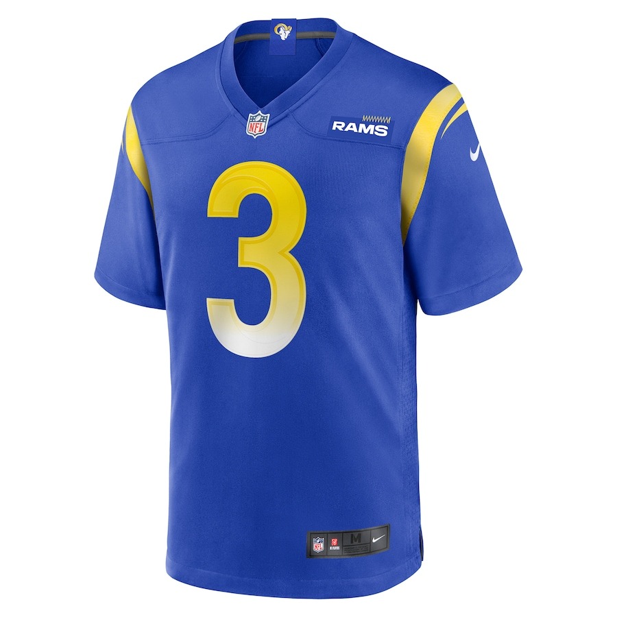 Men's Los Angeles Rams Kamren Curl Nike  Royal  Game Jersey - ujerseystore