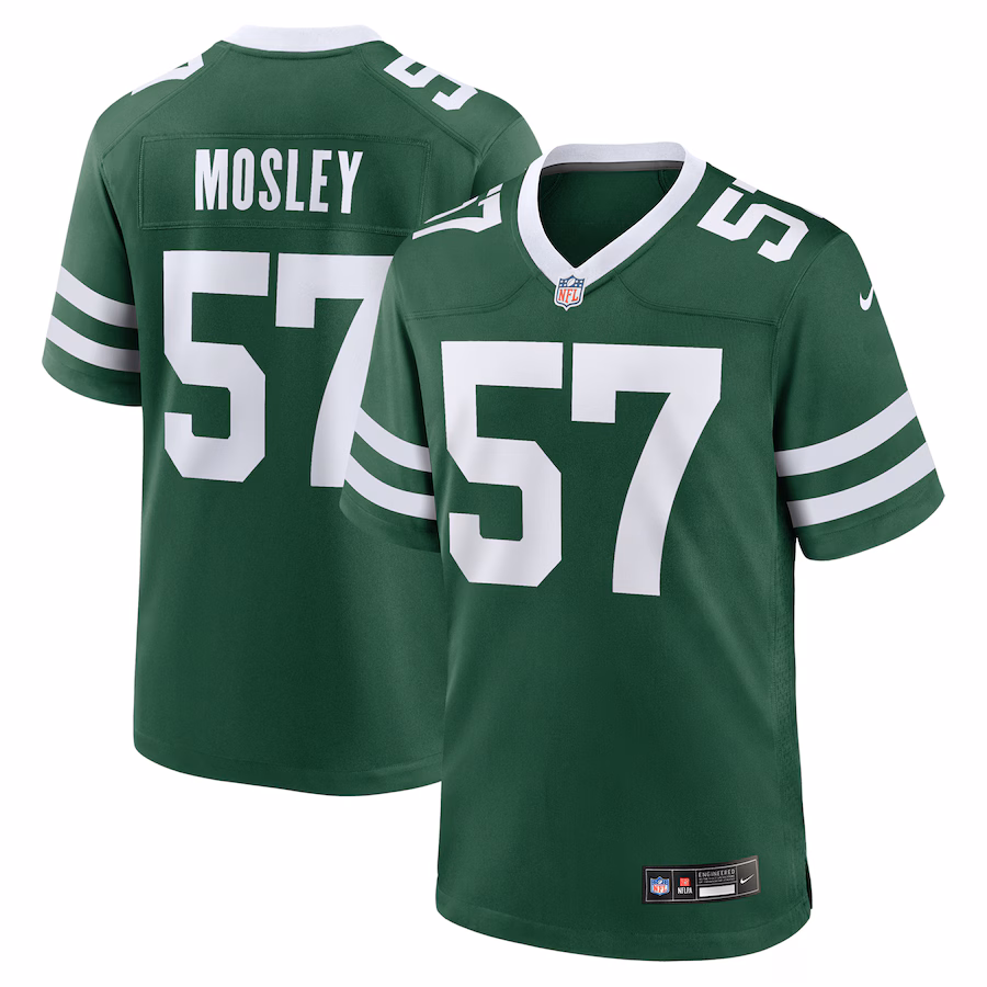 Men's New York Jets C.J. Mosley Nike Legacy Green Team Game Jersey - ujerseystore