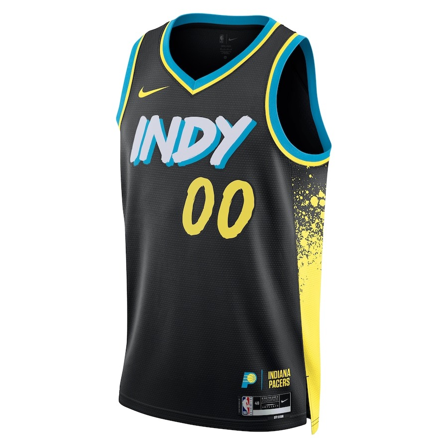 Unisex Indiana Pacers  Nike Black 2023/24 Custom Swingman Jersey - City Edition - ujerseystore