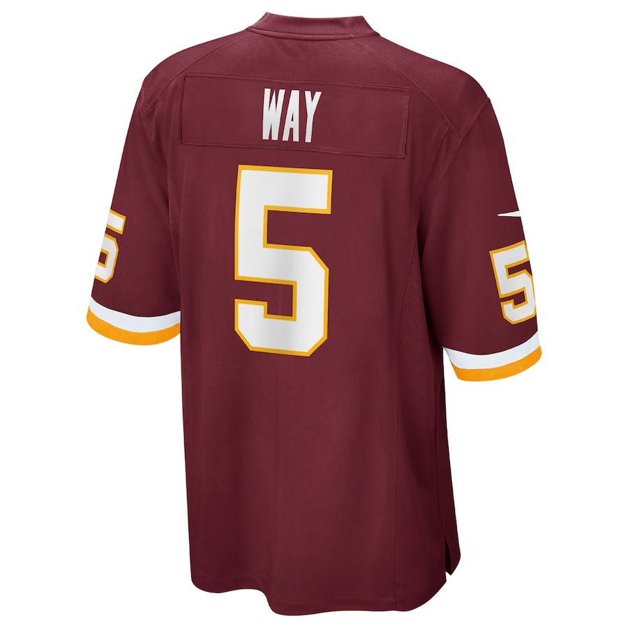 Men's Washington Football Team Tress Way Nike Burgundy Game Jersey - ujerseystore