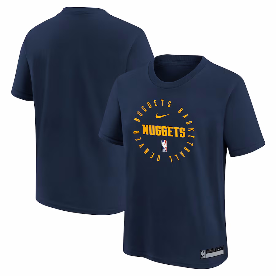 Youth Denver Nuggets Nike Navy Practice Legend T-Shirt - ujerseystore