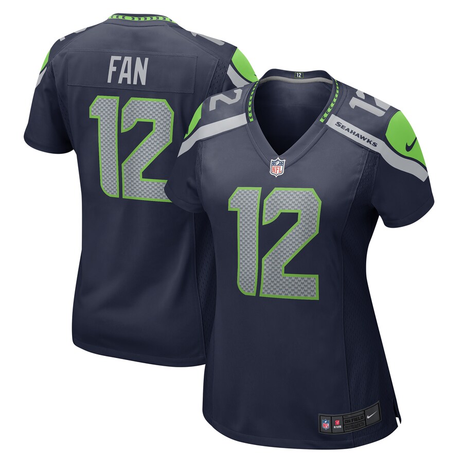 Women's Seattle Seahawks 12s Nike Navy Player Jersey - ujerseystore