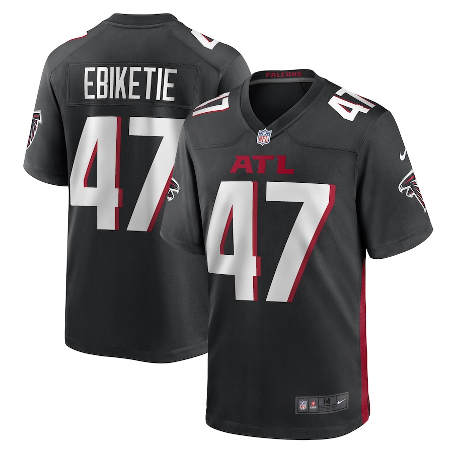 Men's Arnold Ebiketie Atlanta Falcons Nike Black Game Player Jersey - ujerseystore