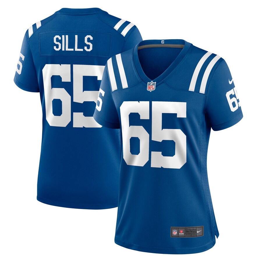 Women's Indianapolis Colts Josh Sills Nike  Royal Team Game Jersey - ujerseystore