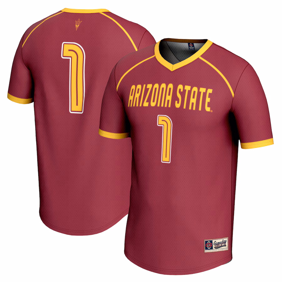 #1 Arizona State Sun Devils GameDay Greats Youth Lightweight Women's Lacrosse Jersey - Maroon - ujerseystore
