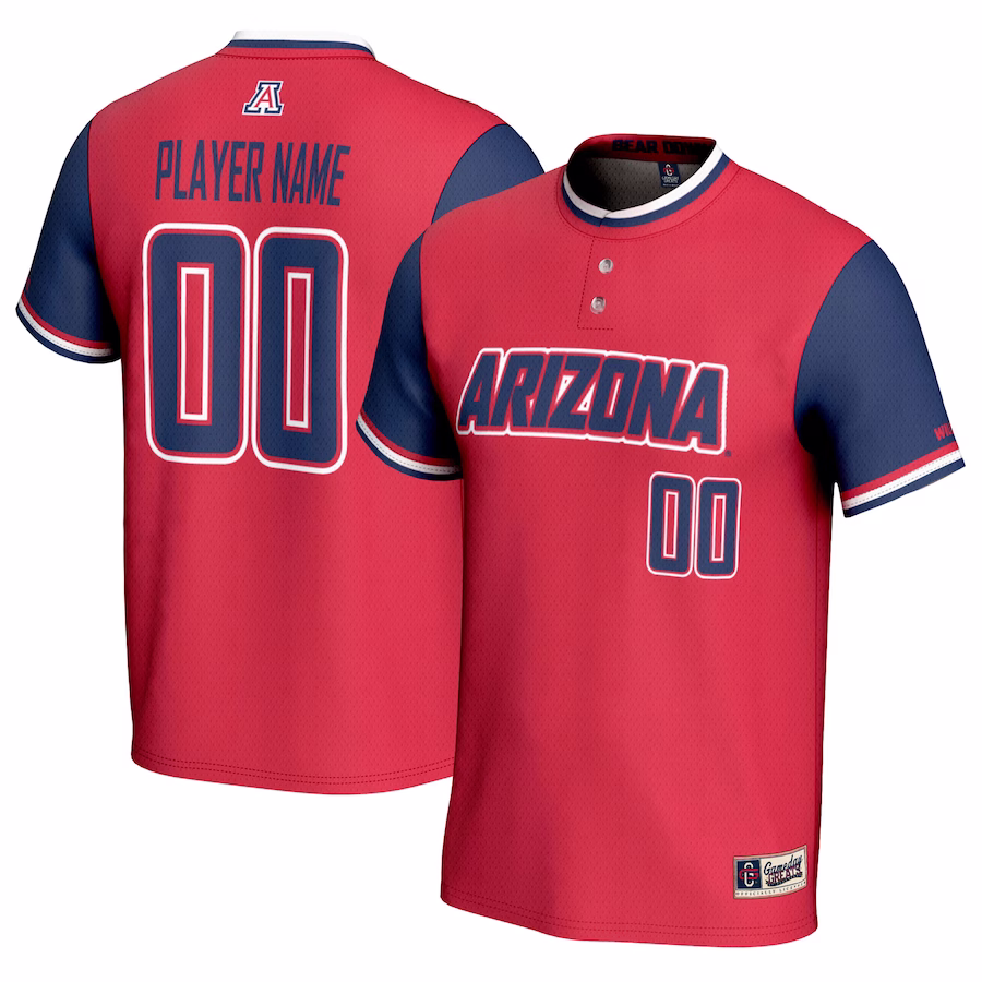 Arizona Wildcats GameDay Greats Youth NIL Pick-A-Player Lightweight Softball Jersey - Red - ujerseystore