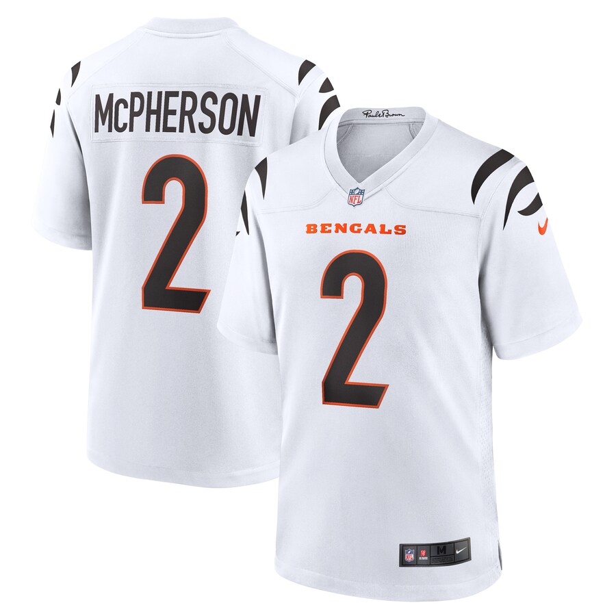 Men's Cincinnati Bengals Evan McPherson Nike White Game Player Jersey - ujerseystore
