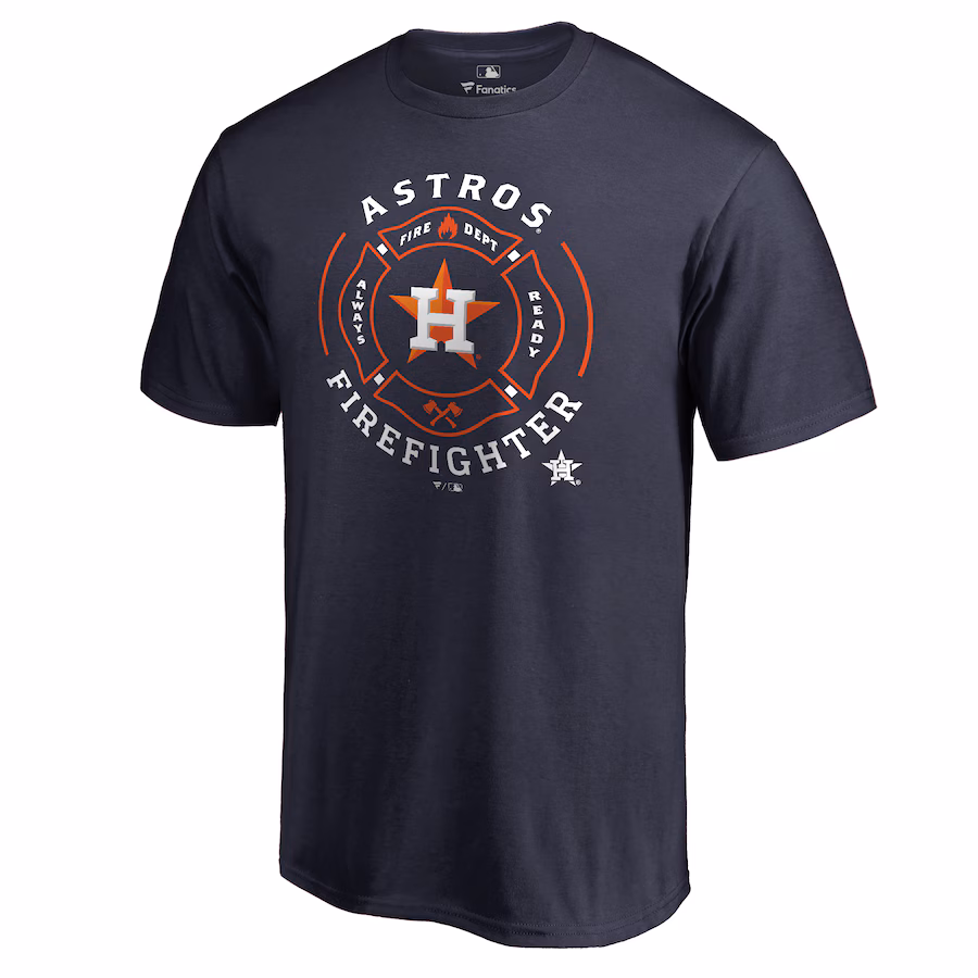 Men's Houston Astros Navy Firefighter T-Shirt - ujerseystore