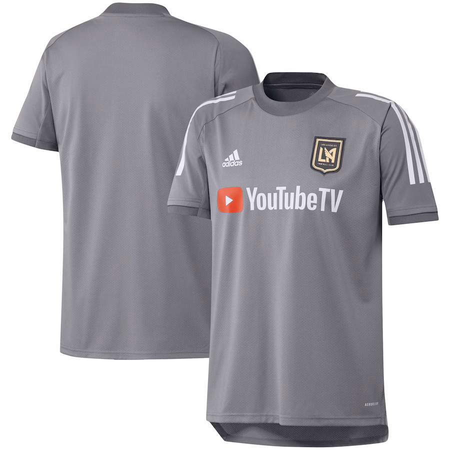 Men's LAFC adidas Gray 2020 On-Field Training Jersey - ujerseystore