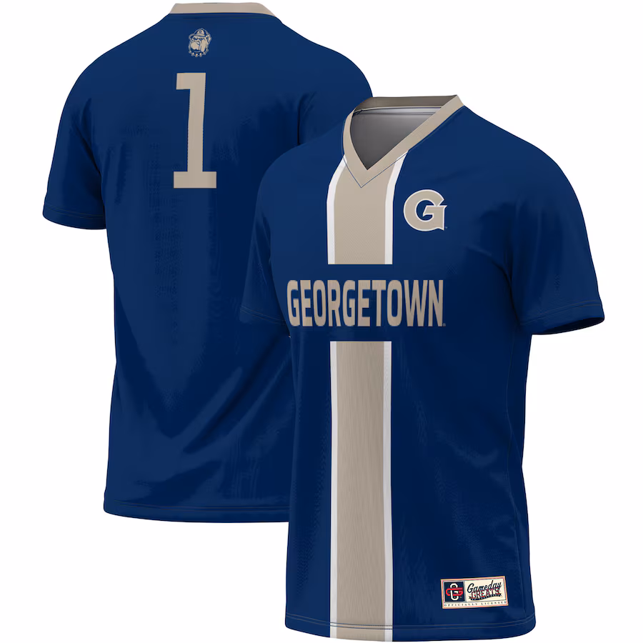 Unisex ProSphere #1 Navy Georgetown Hoyas Lightweight Soccer Jersey - ujerseystore