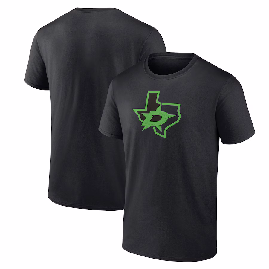 Men's Dallas Stars Black Alternate Logo T-Shirt - ujerseystore