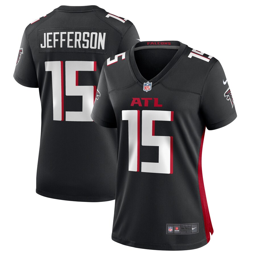 Women's Atlanta Falcons Van Jefferson Nike  Black  Game Jersey - ujerseystore