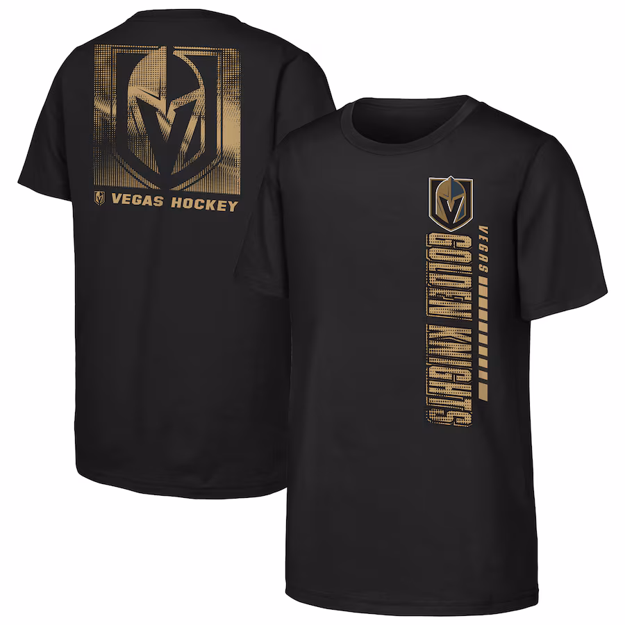 Youth Vegas Golden Knights Black Atmosphere T-Shirt - ujerseystore