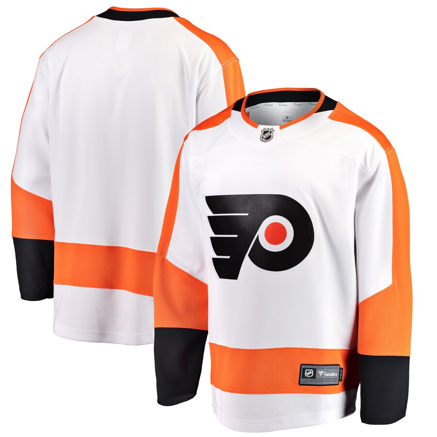 Men's Philadelphia Flyers Fanatics Branded White Breakaway Away Jersey - ujerseystore