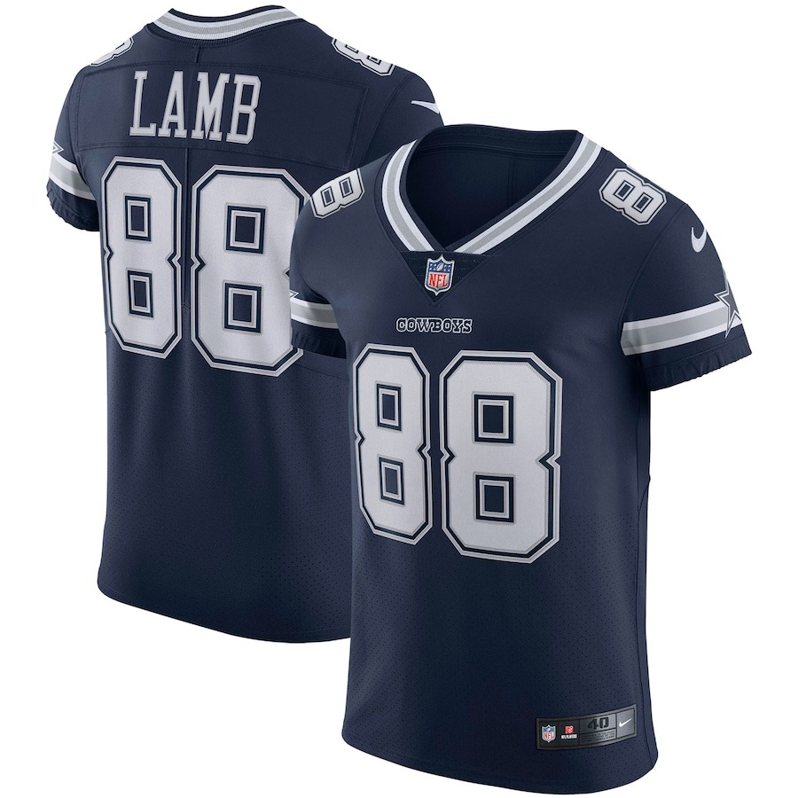 Men's Dallas Cowboys CeeDee Lamb Nike Navy Vapor Elite Jersey - ujerseystore