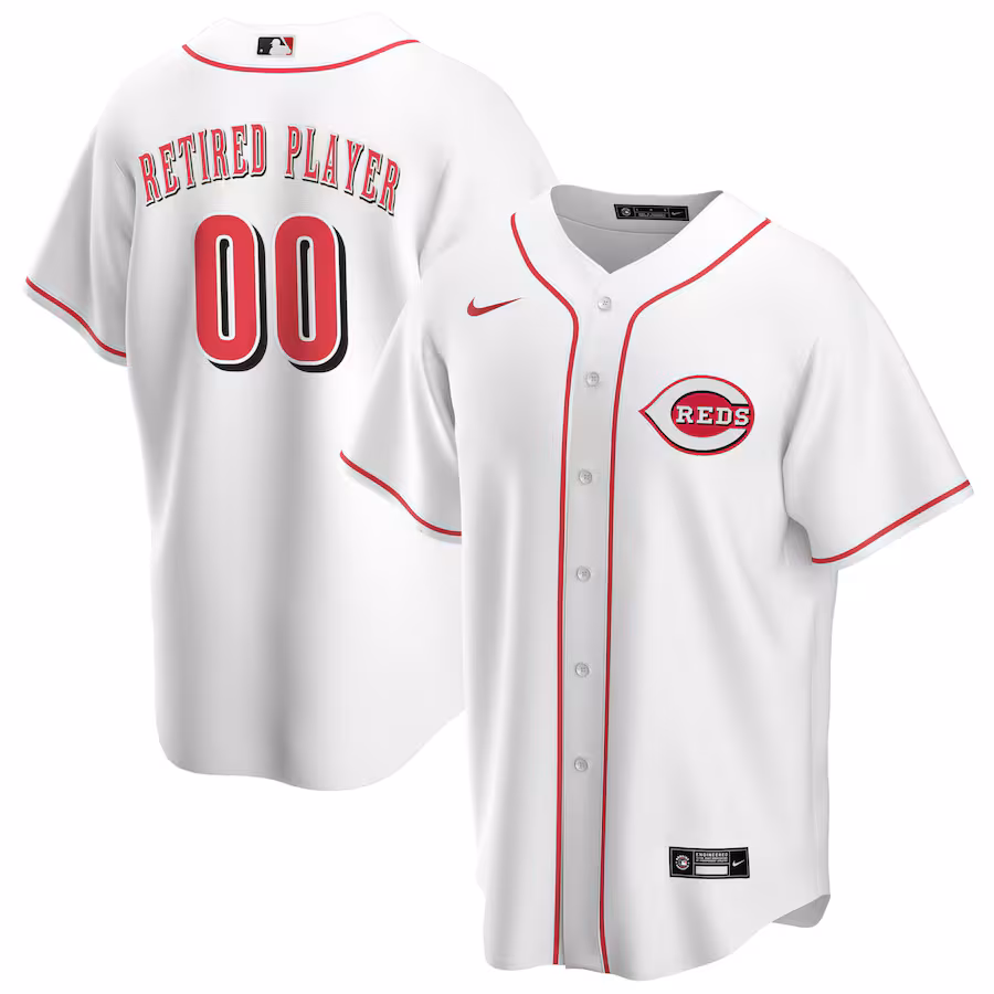 Men's Cincinnati Reds Nike White Home Pick-A-Player Retired Roster Replica Jersey - ujerseystore