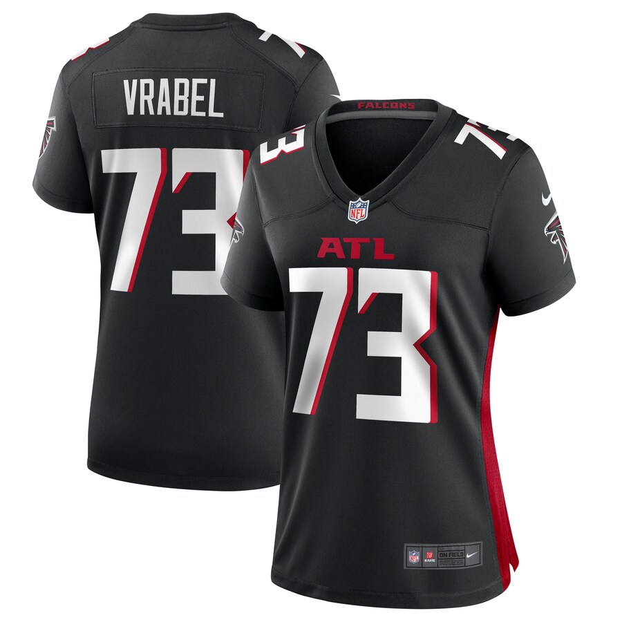Women's Atlanta Falcons Tyler Vrabel Nike Black Player Game Jersey - ujerseystore