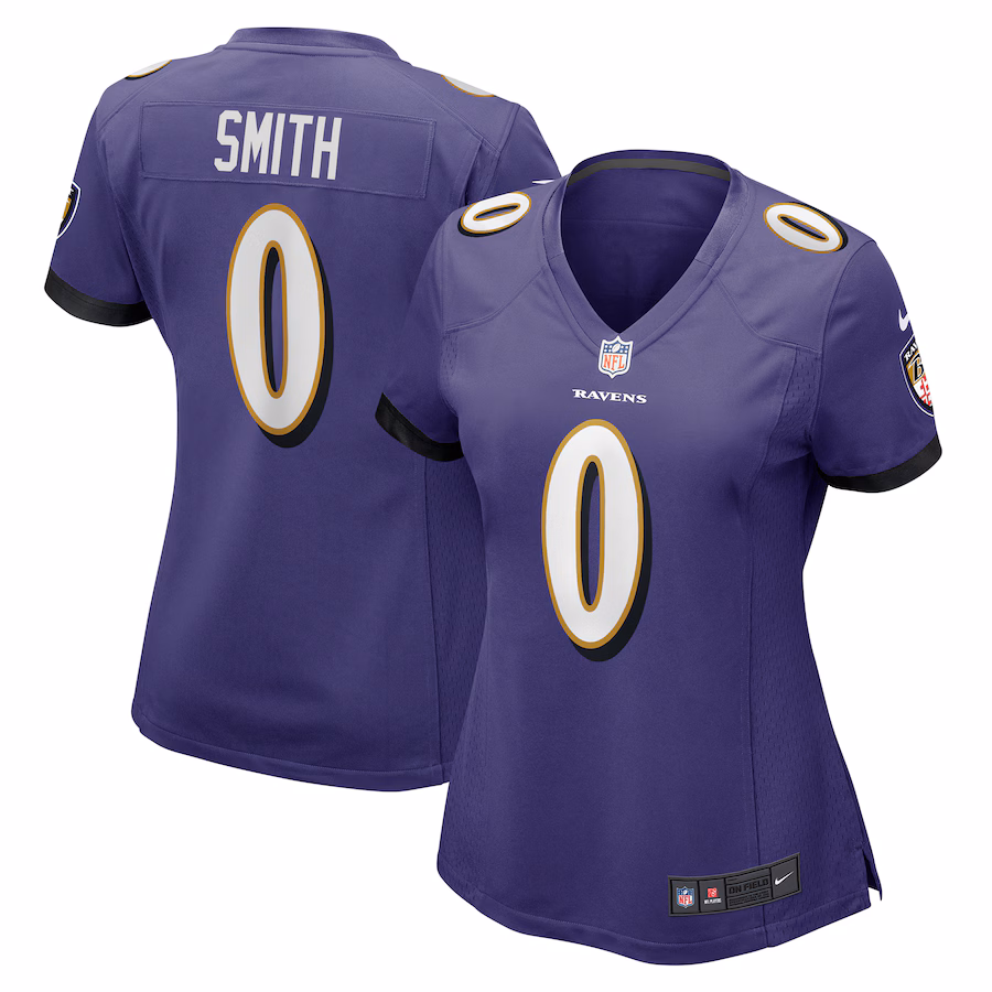 Women's Baltimore Ravens Roquan Smith Nike Purple Team Game Jersey - ujerseystore