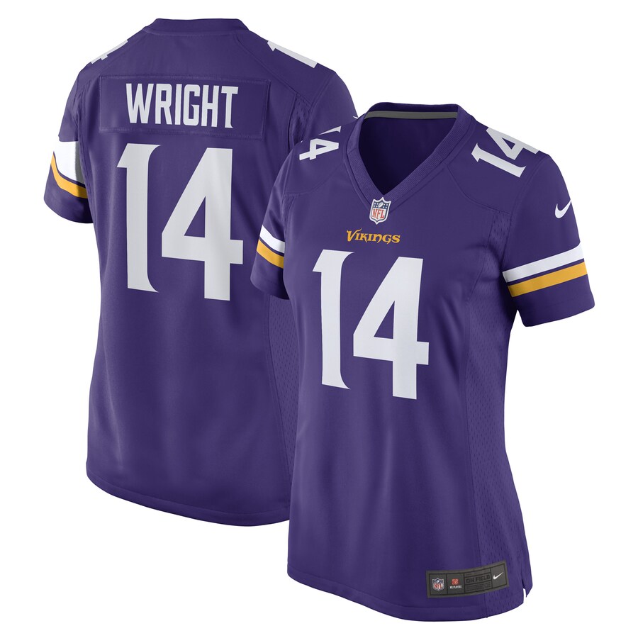 Women's Minnesota Vikings Ryan Wright Nike Purple Game Player Jersey - ujerseystore