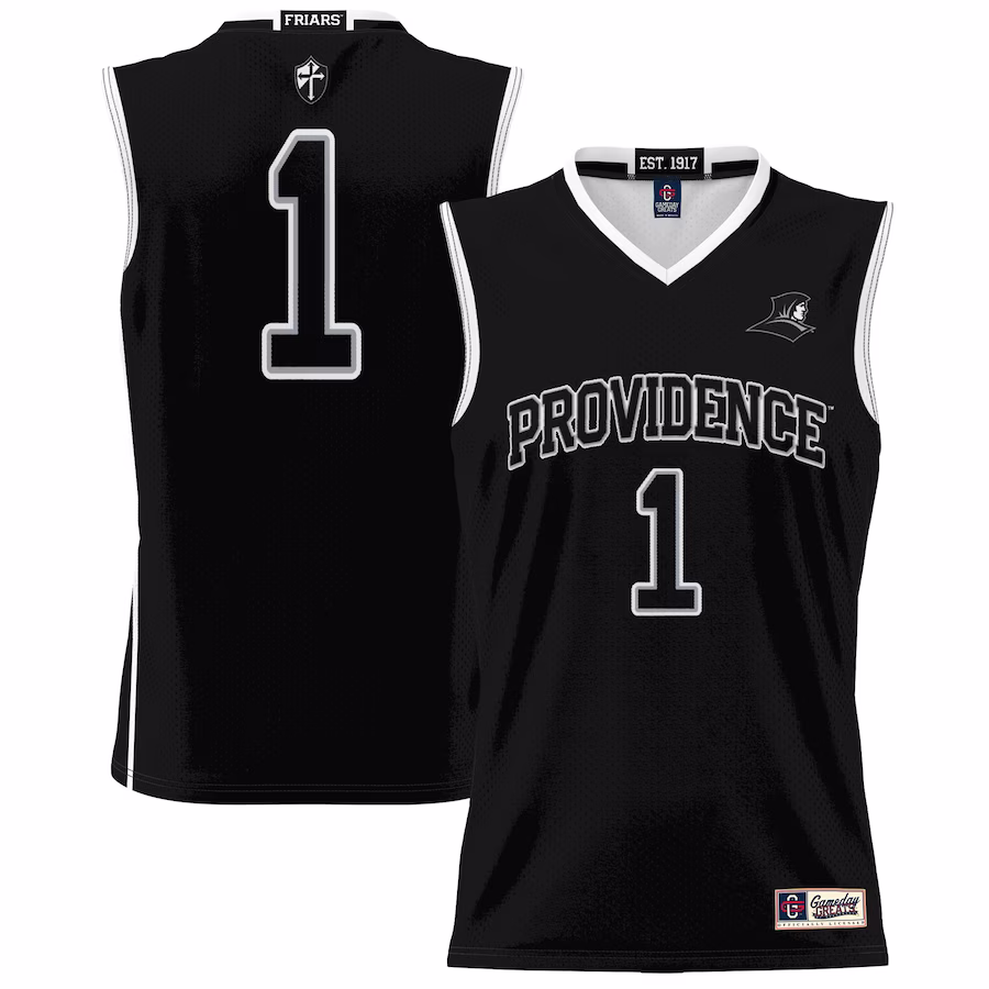 #1 Providence Friars GameDay Greats Unisex Lightweight Basketball Jersey - Black - ujerseystore