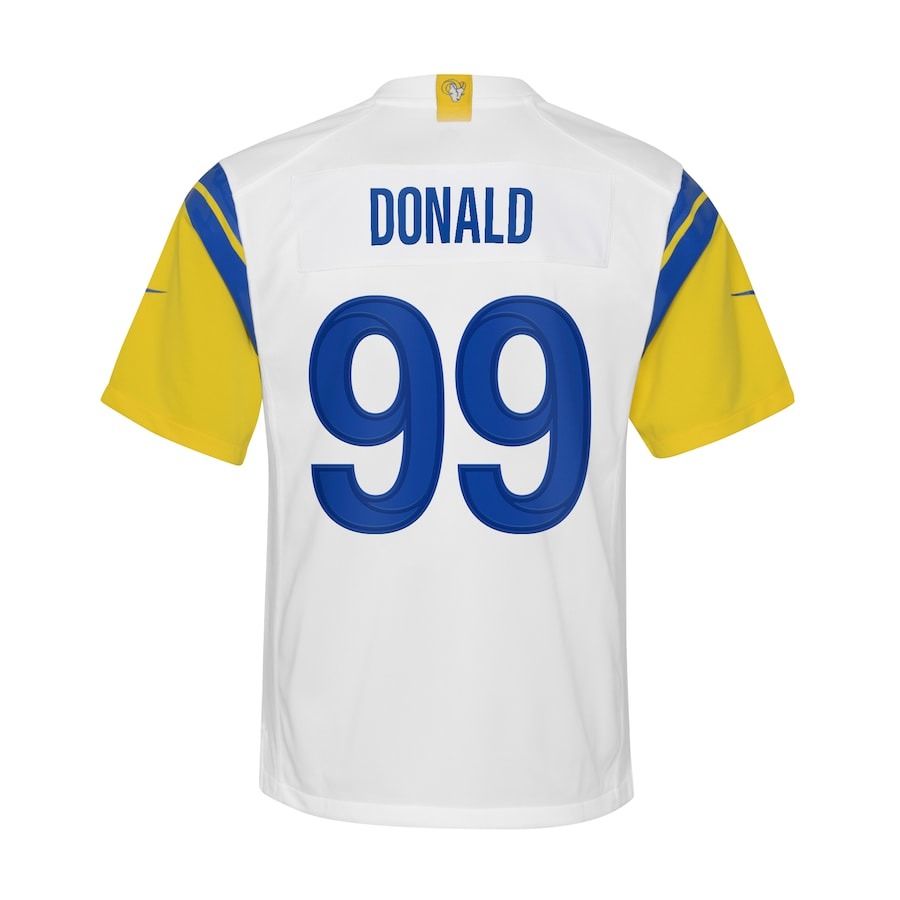 Youth Los Angeles Rams Aaron Donald Nike White Game Jersey - ujerseystore