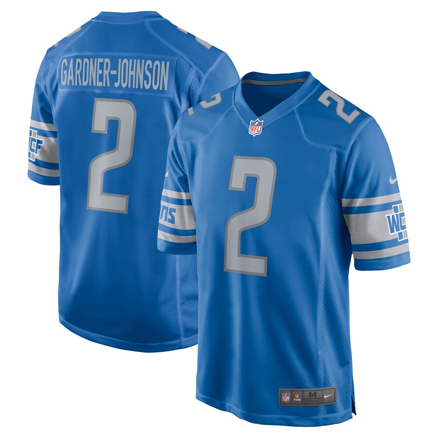 Men's Detroit Lions Chauncey Gardner-Johnson Nike Blue Game Player Jersey - ujerseystore