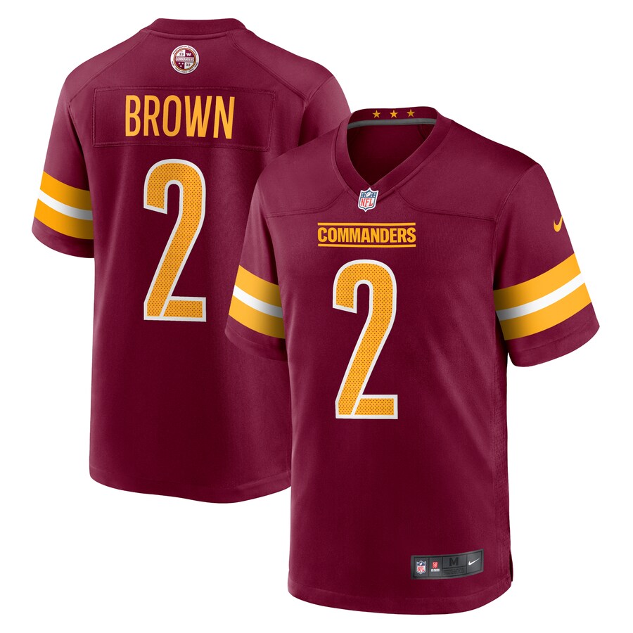 Men's Washington Commanders Dyami Brown Nike Burgundy Game Jersey - ujerseystore