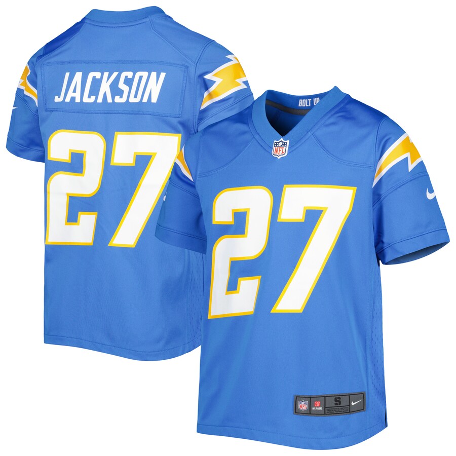 Youth Los Angeles Chargers JC Jackson Nike Powder Blue Game Jersey - ujerseystore