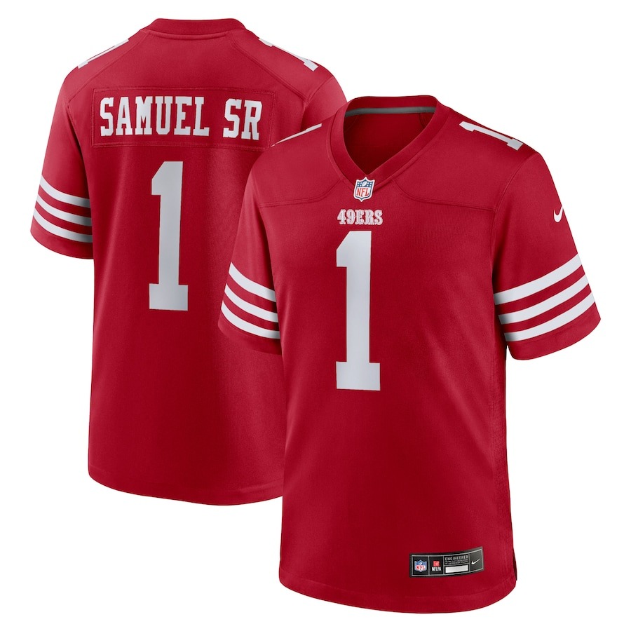Men's San Francisco 49ers Deebo Samuel Sr Nike Scarlet Men's Nike Game Jersey - ujerseystore
