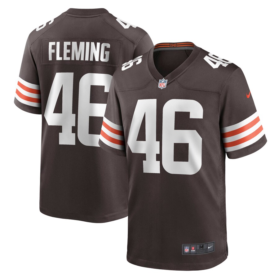 Men's Cleveland Browns Don Fleming Nike Brown Retired Player Jersey - ujerseystore