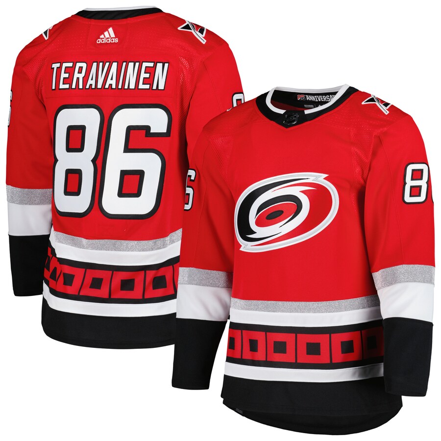 Men's Carolina Hurricanes Teuvo Teravainen adidas Red  Primegreen Authentic Pro Player Jersey - ujerseystore