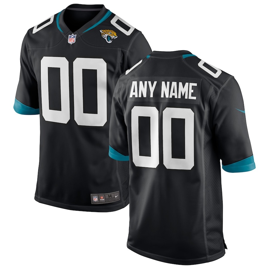 Men's Jacksonville Jaguars Nike Black Custom Game Jersey - ujerseystore