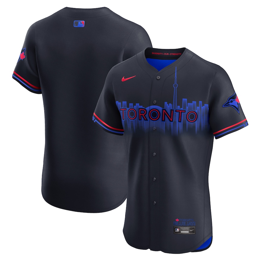 Men's Toronto Blue Jays Nike Navy City Connect Elite Jersey - ujerseystore